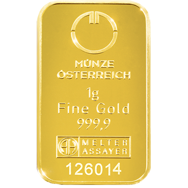 Münze Österreich zlatá tehlička 1 gram - ...