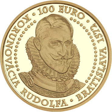100 € - Bratislavské korunovácie - 450. výročie korunovácie Rudolfa 2022