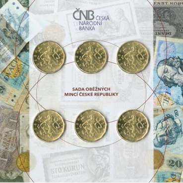 Sada 6 x 20 Kč mincí s portrétmi osobností Československa - bežná kvalita