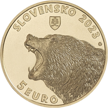 5 € - Flóra a fauna na Slovensku - medveď hnedý