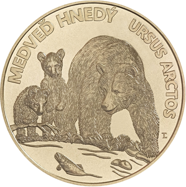 5 € - Flóra a fauna na Slovensku - medveď hnedý